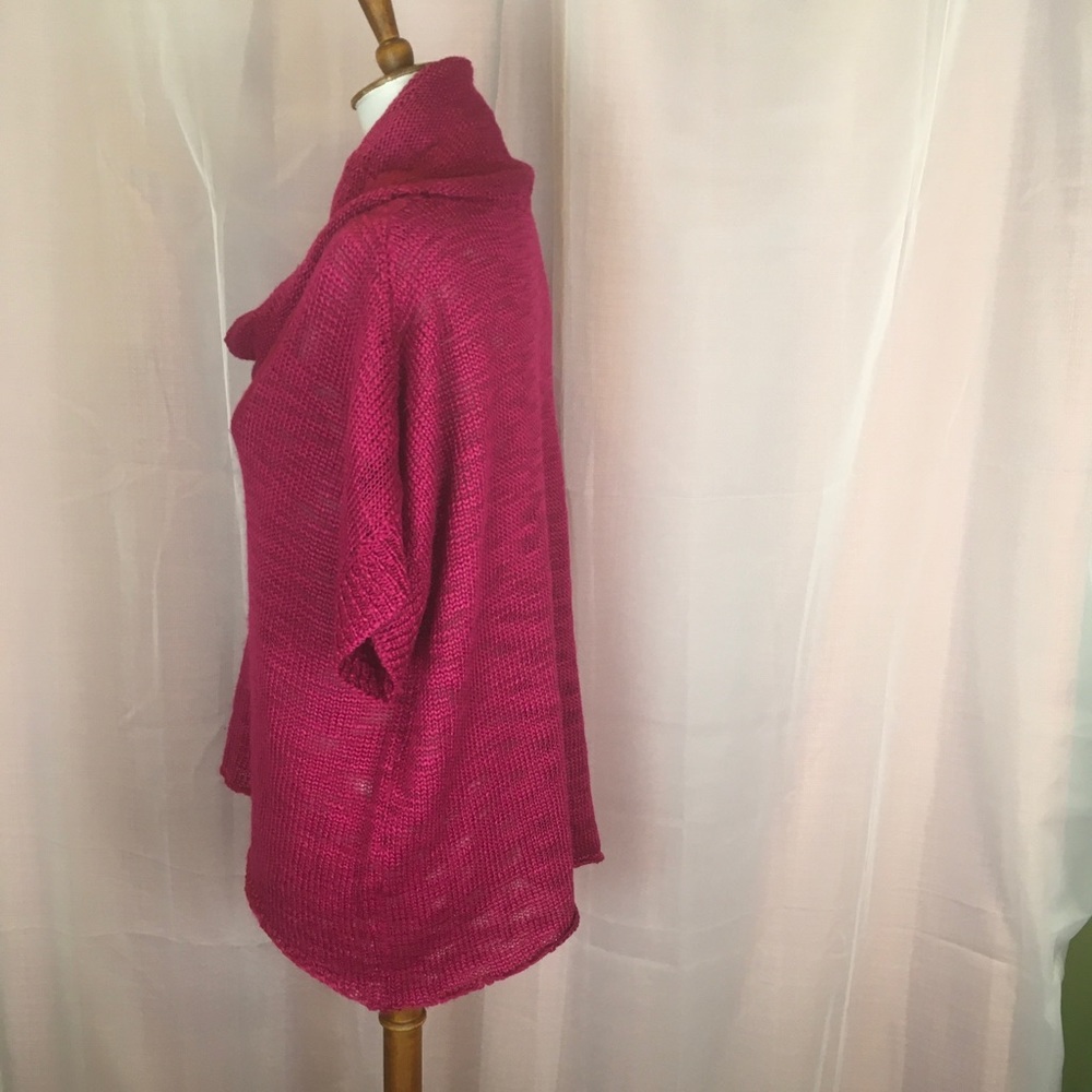 Grace Elements Raspberry Cowl Sweater M Free Ship - image 3